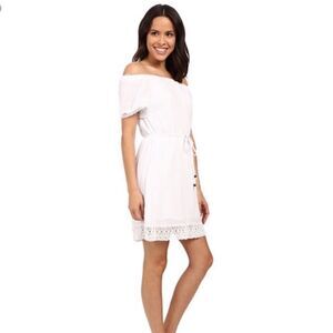 Michael Stars Light Pink Short Sleeve Double Gauze Cotton Mini Dress | SZ XS